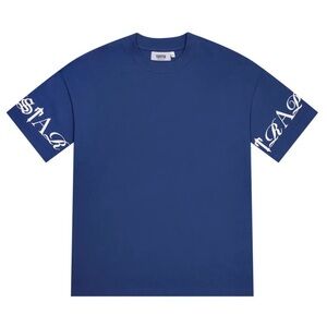 TRAPSTAR LONDON Script Tee - Blue/White Size: X-Large